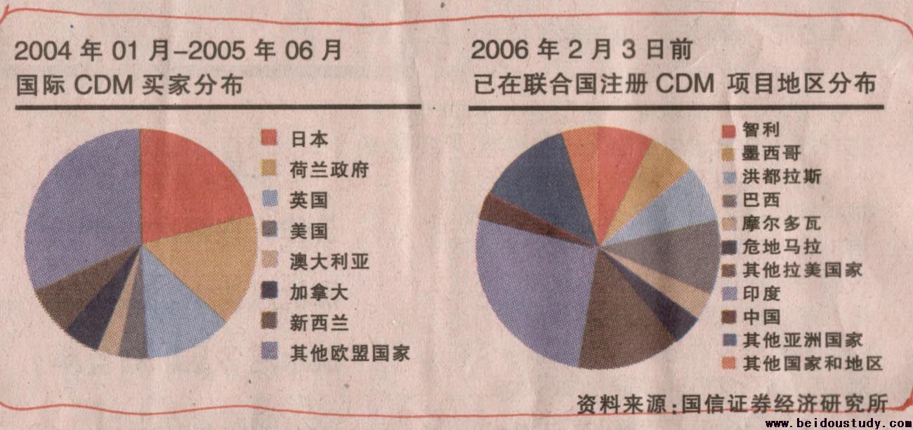 2004年01月-2005年06月国际CDM买家分布