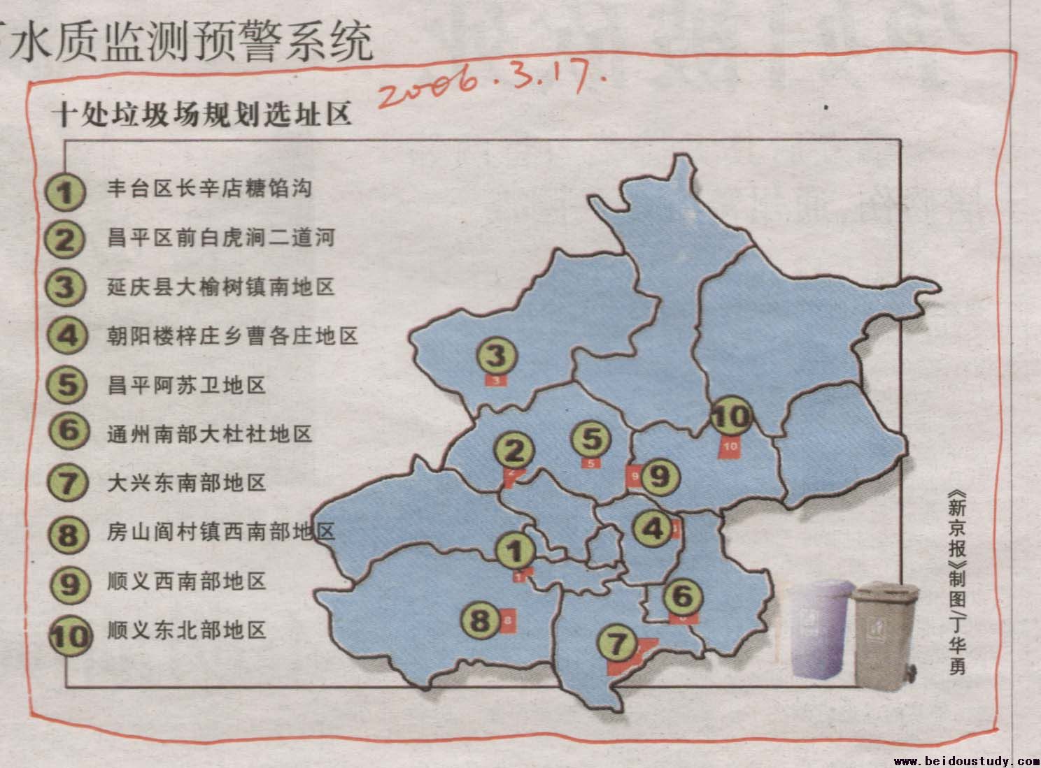 十处垃圾场规划选址区